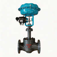 Vanne de régulation pneumatique avec positionneur et actionneur électropneumatiques intelligents pour services de gaz haute pression, GPL et air