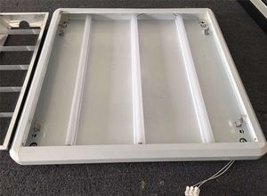 Modern hastane aydınlatma 3x18W 4x18W G13 Grille lamba 600x600mm T8 floresan yüzey montaj - Product Image 5