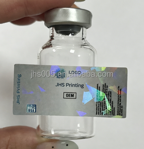 Autocollants en vinyle holographiques imperméables et résistants à l'huile, avec effet UV localisé, pour flacons en verre, <span class=keywords><strong>laboratoire</strong></span>, poudre, fitness - Product Image 2