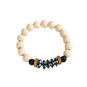 Fashion Beaded <b>Bracelets</b> Wooden Pearl Letter Elastic <b>Adjustable</b> Gift Jewelry Style 1 To 8 Yiwu Origin - Product Image 5