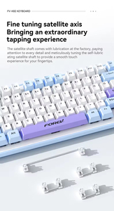 Wired Gaming E-Sports Co-Branded Gasket-Mount Tri-Mode Waterproof Mechanical <b>Keyboard</b> <b>with</b> High-Aesthetic RGB Knob - Product Image 2