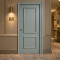 Pintu Kayu Interior Kedap Suara, Pintu Panel Kayu Solid Berlapis Cat, Peredam Kebisingan, Pintu Rata untuk Kamar Tidur dan Ruang Tamu