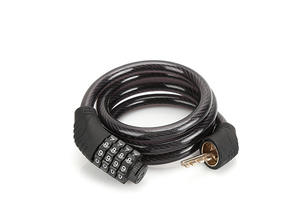 Оптовая продажа, высокопрочный замок для велосипеда, сверхмощный Противоугонный стальной кабель, Велосипедные замки с четырехзначным комбинированным прочным паролем - Product Image 6