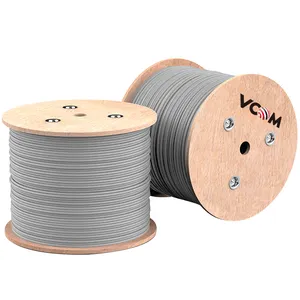 VCOM库存Cat6网络以太网电缆专业制造商网络Cat6 UTP电缆4对23AWG CCA 1000英尺
