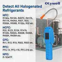 Détecteur de fuite de gaz réfrigérant R404a, testeur portable de fuite de climatisation halogène, certifié CE ATEX avec alarme sonore et lumineuse