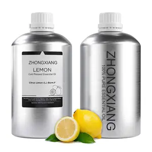 Minyak Esensial Kupas Lemon Organik Murni 100% Label Pribadi Minyak Lemon Cetak Dingin Kualitas Makanan Dalam Harga Banyak