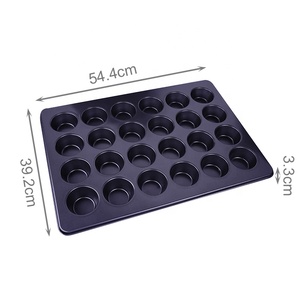 Molde <span class=keywords><strong>para</strong></span> Hornear de Acero al Carbono Ecológico de la Marca OKAY, Molde Redondo Antiadherente <span class=keywords><strong>para</strong></span> 24 <span class=keywords><strong>Magdalenas</strong></span> - Product Image 2