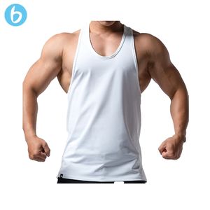 T-Back Slim Shoulder Open-Back Training Active Wear <b>Bodybuilding</b> Gym Tank Top <b>Vest</b> For Men - Product Image 3