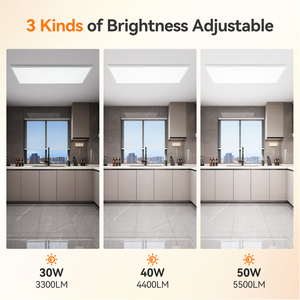 Panel de Luz LED ComiLED de Alta Calidad 2x4, 30W-50W, CCT Seleccionable, Regulable 0-10V, 60x120cm, Lámpara de Techo Plana Delgada de Montaje en Superficie - Product Image 3