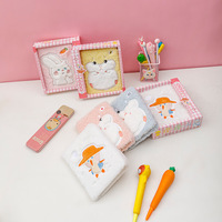 Carnet de notes/journal imprimé à feuilles mobiles en peluche moelleuse arc-en-ciel Kawaii, vente en gros à prix d'usine en Chine, cadeau promotionnel 80