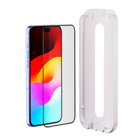 Protection d'écran anti-rayures 9H transparente avec outil d'application facile pour iPhone 13 14 15 16 16E 17 Pro Max Plus