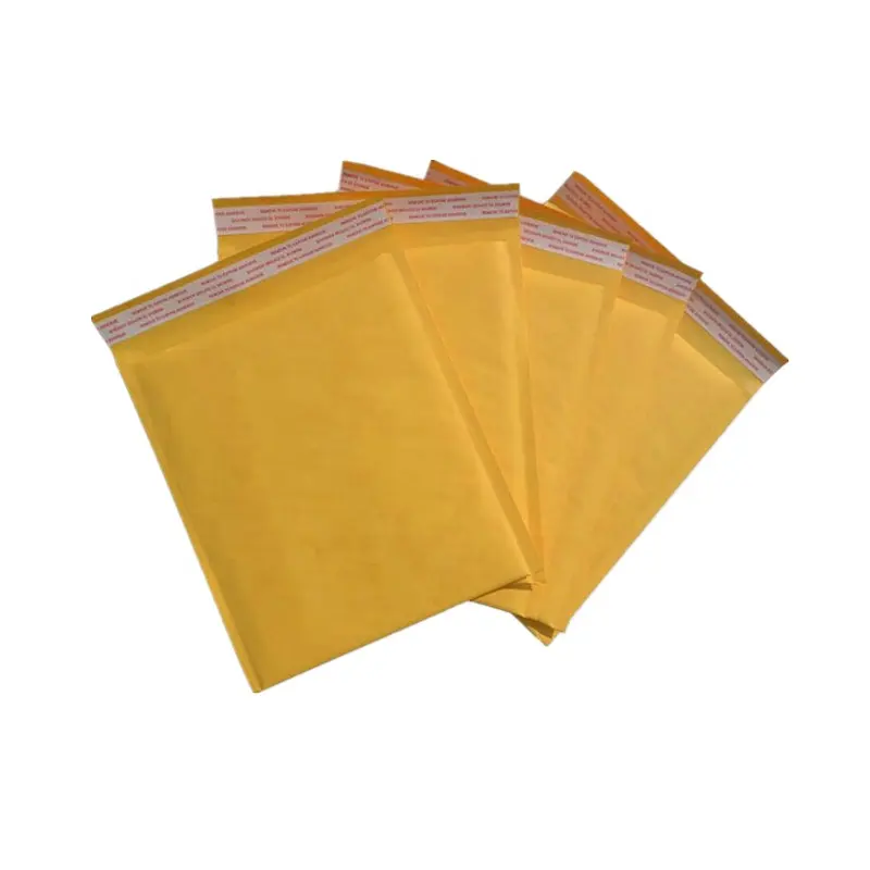 Livraison rapide sacs de courrier faible QUANTITÉ MINIMALE DE COMMANDE papier kraft bulle mailer rembourré enveloppes colorées sacs d'expédition
