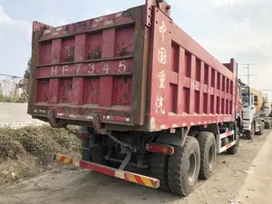 380HP Sử Dụng Dump Truck 10 Bánh Xe 6X4 Dump Truck Cho Thị Trường Châu Phi Với Giá Thấp Trên Bán