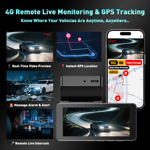 Camera hành trình thông minh 4K HD tích hợp đám mây, hỗ trợ 4G và GPS, cảm biến thông minh hỗ trợ đỗ xe và giám sát đường bộ, camera trước và sau 4K với cảm biến Sony - Product Image 2