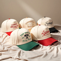 Gorras de Béisbol de Cinco Paneles para Hombre, con Logotipo Personalizado Bordado, Parche Tejido, de Alta Calidad, para Exteriores, con Visera de Camuflaje de Dos Tonos, de Algodón