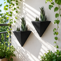 Air aero décor nordique naturel succulent pépinière triangulaire mural suspendu fleur plante panier pots et jardinières