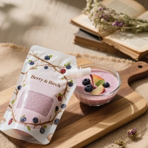 Emballage personnalisé en aluminium avec logo sur mesure, sachet doypack en plastique pour masques faciaux, crèmes pour les mains, gels d'aloe vera, shampooings - Product Image 6