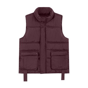 <span class=keywords><strong>Gilet</strong></span> Premium à Col Montant et Grandes Poches, <span class=keywords><strong>Gilet</strong></span> Boutonné pour Femme, Style Simple et Polyvalent - Product Image 1