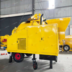 Pompa ile taşınabilir dizel beton mikseri çimento makinesi beton harç kamyonu beton pompası mikser kamyon - Product Image 3