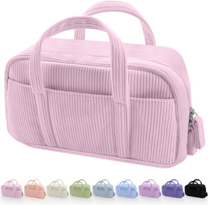 Grande pochette à crayons mignonne en velours côtelé à usage multiple de grande capacité - Product Image 3