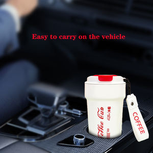 2024 germe cola a scatto tipo Flip sigillato calibro tazza da viaggio termica in acciaio inox con cinturino - Product Image 6