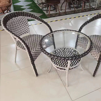 Chaise de salle à manger en rotin personnalisée pour mariage, café, jardin, méditation, chaise d'extérieur en osier et rotin pour l'Indonésie - Vente en gros