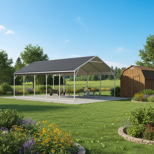 ESGC1326 Garages et abris de voiture <span class=keywords><strong>en</strong></span> acier, <span class=keywords><strong>kit</strong></span> d'abri de voiture robuste et haut de gamme - Product Image 6