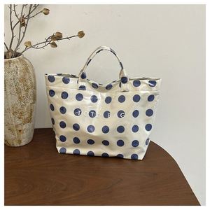 Fashion PVC <b>Clear</b> Shoulder <b>Bag</b> Polka Pattern Handbag Waterproof Summer Transparent Large Capacity Travel Shoulder Shopping <b>Bag</b> - Product Image 3