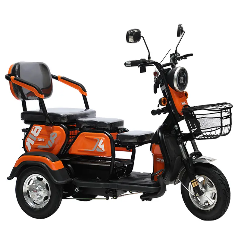 New Design Adult Use Electric Tricycle trike motorcycle philippines 3 Wheel Electric Bike Big Power For Elder People
