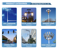 Panneau de caméra de route léger à pôle haut personnalisé en usine panneau publicitaire lampadaire portique en acier