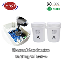 Composé de scellement en silicone bicomposant NDST, ignifuge, conducteur thermique, colle d'encapsulation pour onduleur