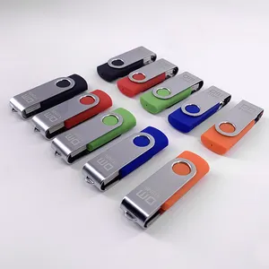 Promosyon 2GB 4GB döner USB 2.0 pendrive 3.0 8GB 16GB USB flash sürücü ile özel logo