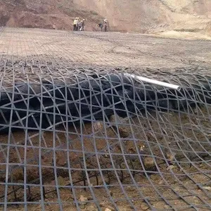 Fabrika doğrudan satış pürüzsüz Geocell Mat ve Geogrid çelik plastik Geogrid