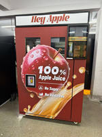Distributeur automatique de jus de pomme 100% pur et frais OEM, sans personnel, écran tactile 32 pouces, paiement sans espèces, code QR NAYAX, CE ETL EMC