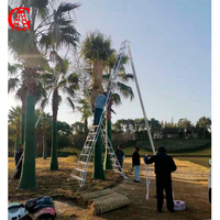 Trípode de aluminio ajustable para jardín, escalera de recolección de huerto, para fruta