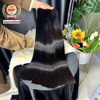 Lots de Cheveux Humains Vierges 100% Naturels, Alignés dans le Sens de la Cuticule, Grade Remy, Lisses Comme des Baguettes, Double Trame, Cheveux Vietnamiens, Tissage Simple, Vente en Gros