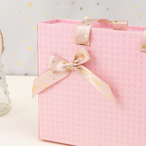 Scatola di carta con fiocco in tinta unita tipo cassetto stock all'ingrosso scatola regalo portatile universale scatola di imballaggio regalo cappello sciarpa - Product Image 4