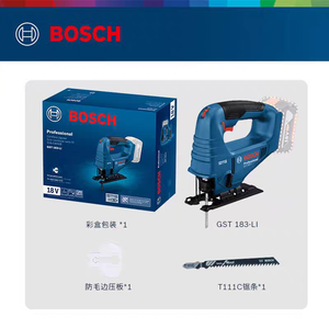 <span class=keywords><strong>เลื่อย</strong></span>จิ๊กซอไร้สายแบตเตอรี่ GST 183-LI 18V แบบไร้แปรงถ่าน ขนาดกะทัดรัด ปรับความเร็วได้ สำหรับตัดไม้และโลหะ - Product Image 2