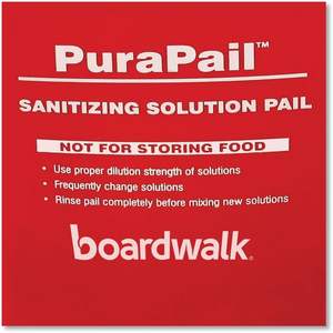 ถังทำความสะอาดโพลีโพรพิลีนเชิงพาณิชย์ 6 ควอร์ต สีแดง/ขาว-บอร์ดวอล์ค 6QTREDBKT - Product Image 4