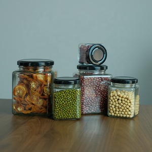 Nhà Máy Bán Buôn Hình Vuông Lọ Thủy Tinh Mứt Lọ Với Twist Off Nắp Lọ Mật Ong - Product Image 3