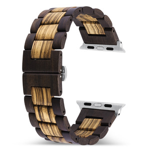 Correa de reloj NO BOX para <span class=keywords><strong>Apple</strong></span> <span class=keywords><strong>Watch</strong></span> 10 Banda de madera Compatible con Series 10 9 8 Ultra 7 <span class=keywords><strong>6</strong></span> SE 5 4 3 - Product Image 5