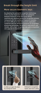 Poignée de porte intelligente sans clé avec lecteur d'empreintes digitales, serrure électronique à clavier, serrure à mot de passe, serrure intelligente avec caméra - Product Image 5