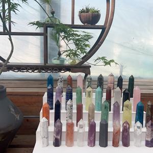 <span class=keywords><strong>Torres</strong></span> de cuarzo de cristal curativo puntos de material de cristal mixto de alta calidad natural al por mayor para decoración Fengshui - Product Image 4