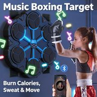 Machine de boxe musicale EPT 2026, jeu de frappe mural intelligent avec cible de réaction LED, cadeau d'anniversaire cool pour garçons