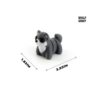Feeron - Bolsa Sorpresa de Juguetes de Animales Impresos en 3D de PLA Multicolor, Adornos Infantiles de Safari para Paisajes Divertidos, Dibujos Animados Duraderos, Gran Venta