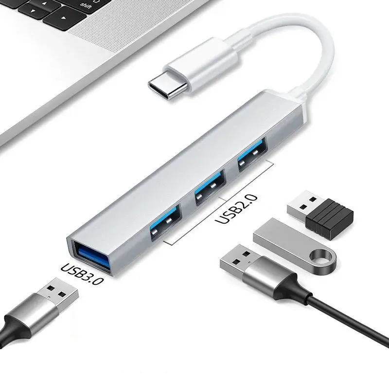 2024 New USB 3.0 Expander Type-c Expander Computer USB Drive Converter Expansion Laptop Splitter One to Four