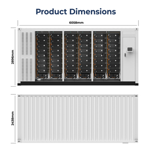 ระบบจัดเก็บพลังงานแบบออลอินวันตู้แบตเตอรี่ลิเธียมไอออน4.12MWh 2mW 20FT คอนเทนเนอร์กลางแจ้ง11000รอบ - Product Image 5