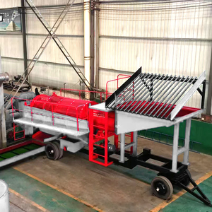 Trommel à or de 50-100 TPH avec égouttoir, crible de trommel primaire pour l'extraction minière - Product Image 3