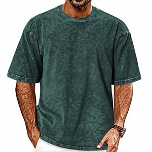 เสื้อยืดคอกลมแขนสั้นผู้ชาย Beazer Sports 240 กรัม ผ้าฝ้ายระบายอากาศ ป้องกันการเป็นขุย ทรงโอเวอร์ไซส์ สีเขียวเข้ม สไตล์ลำลอง - Product Image 1