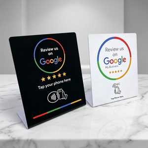 แท่นวางรีวิว Google แบบ PVC NFC พร้อม NFC 13.56 MHz รองรับหลายภาษา สเปน เยอรมัน อังกฤษ  ขั้นต่ำในการสั่งซื้อน้อย - Product Image 1